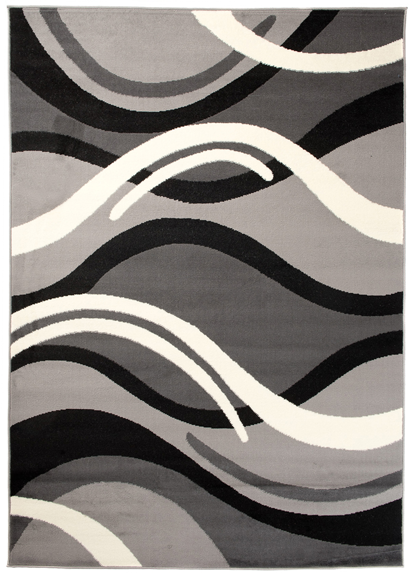 Tappeto Dream Grigio Scuro Crema Geometrico Onde