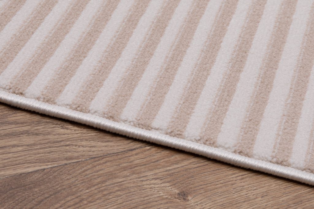 Tappeto Crystal Verde Beige Zigzag Geometrico Effetto 3D
