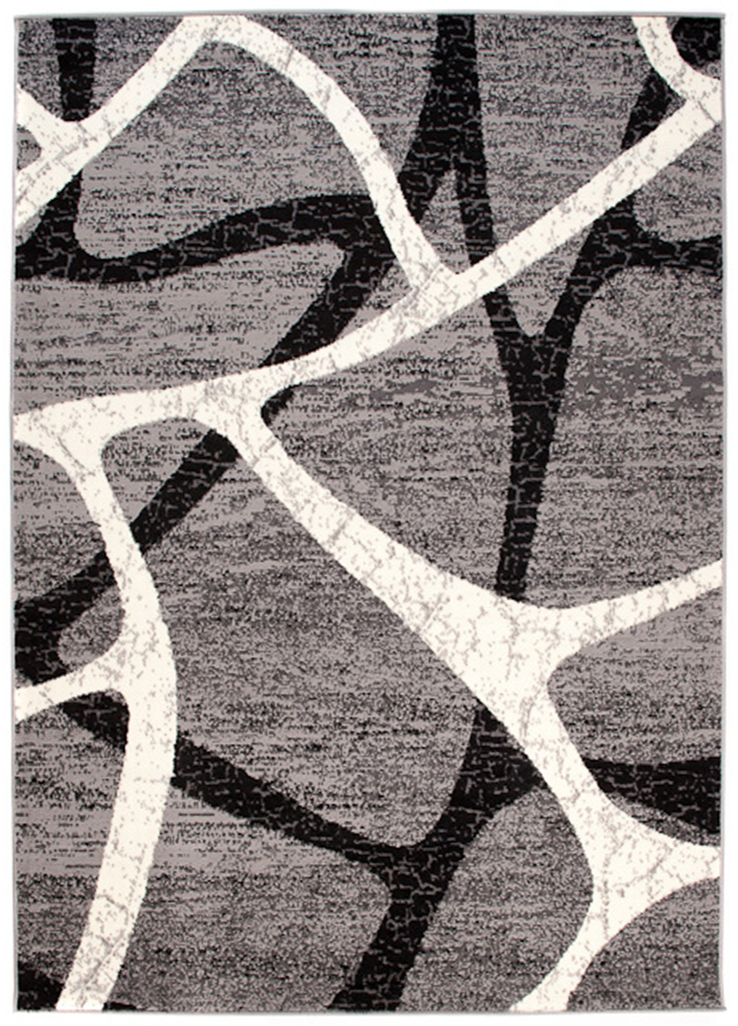Tappeto Dream Grigio Nero Moderno Ragnatela