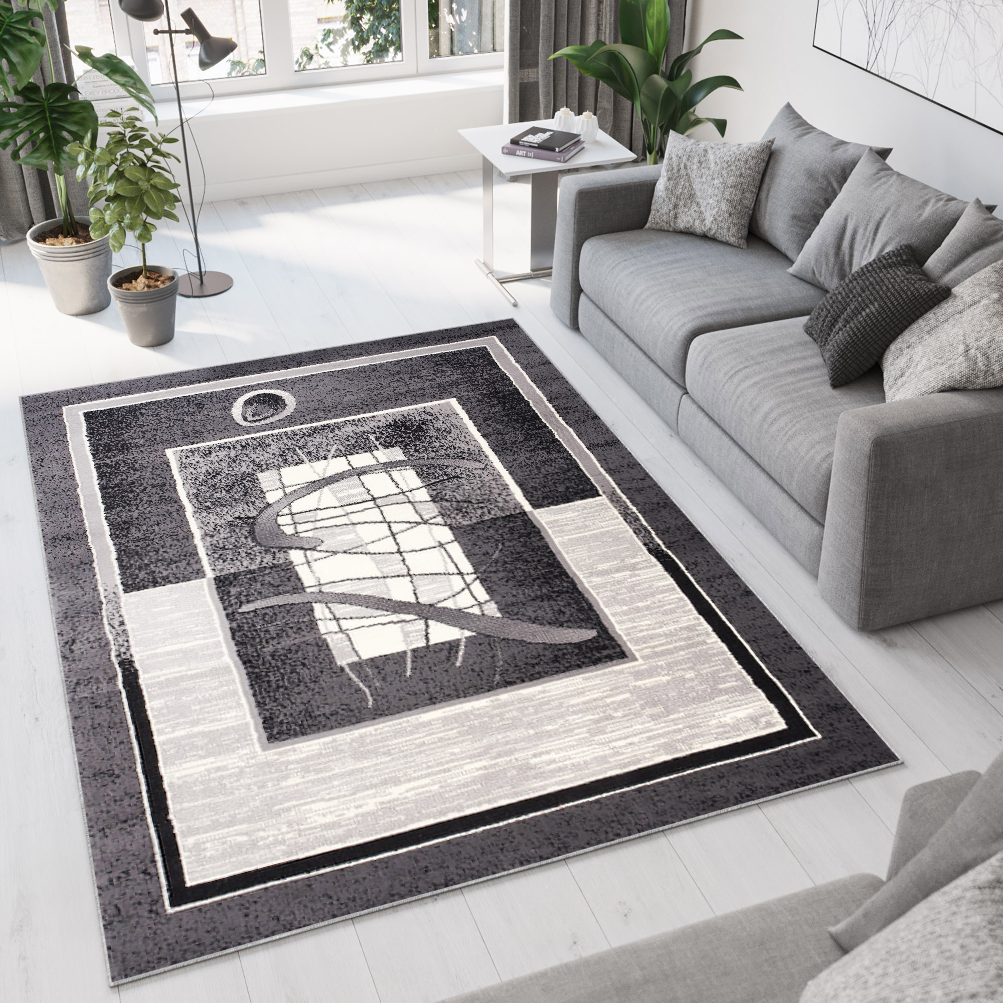 Tappeto Dream Moderno Grigio Geometrico