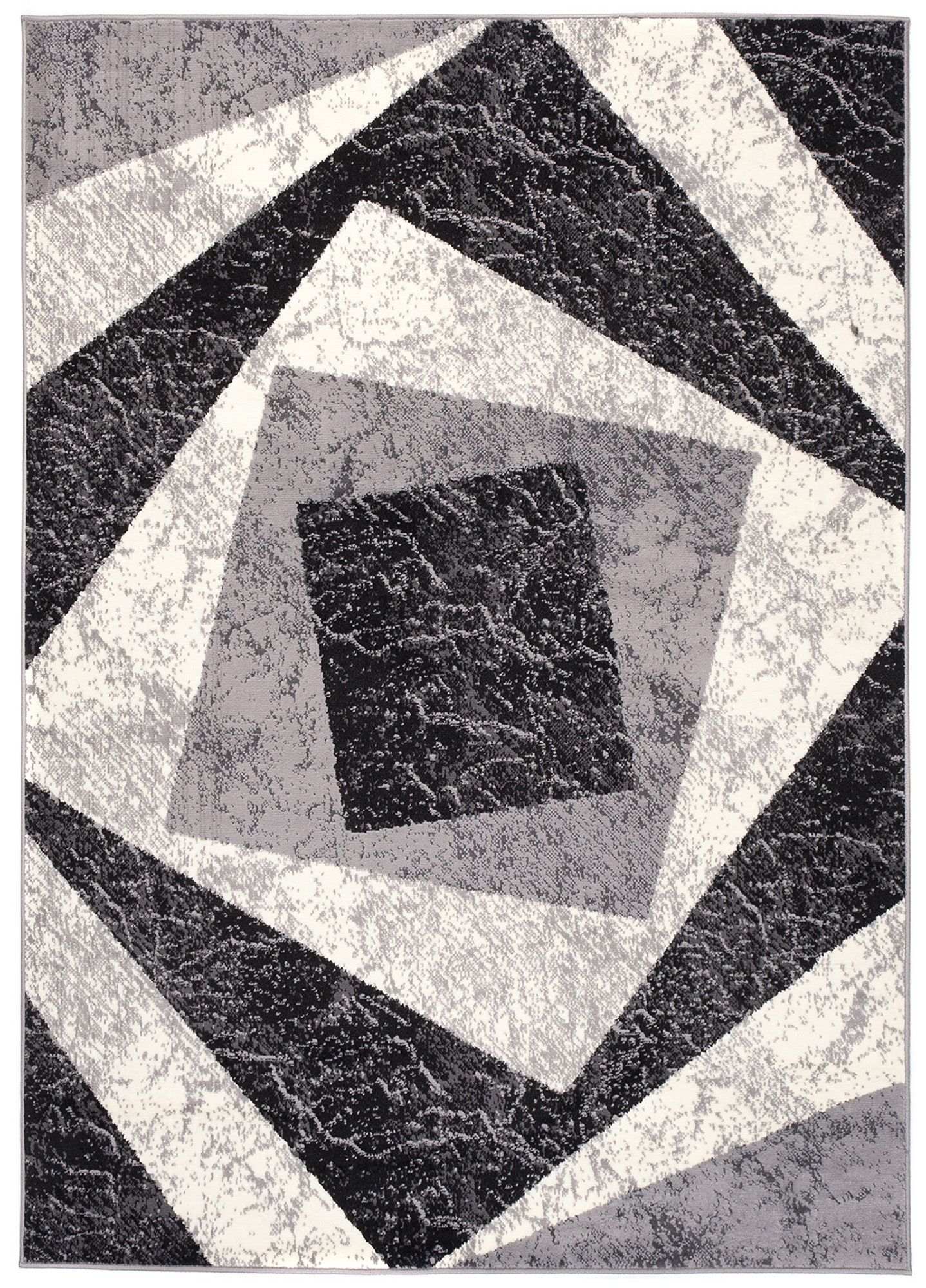 Tappeto Dream Geometrico Grigio Quadrati