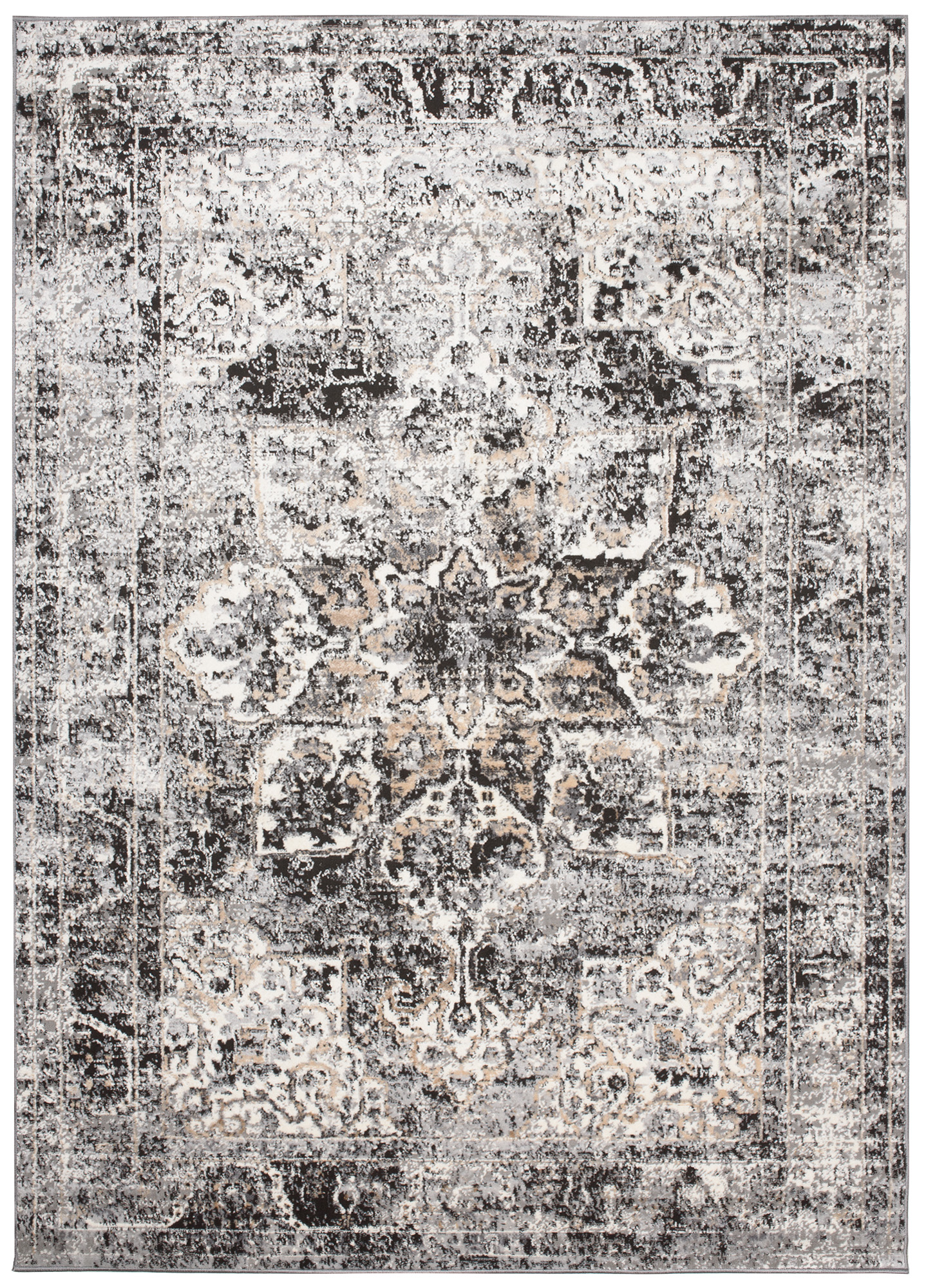 Tappeto Valley Grigio Scuro Vintage Rosetta