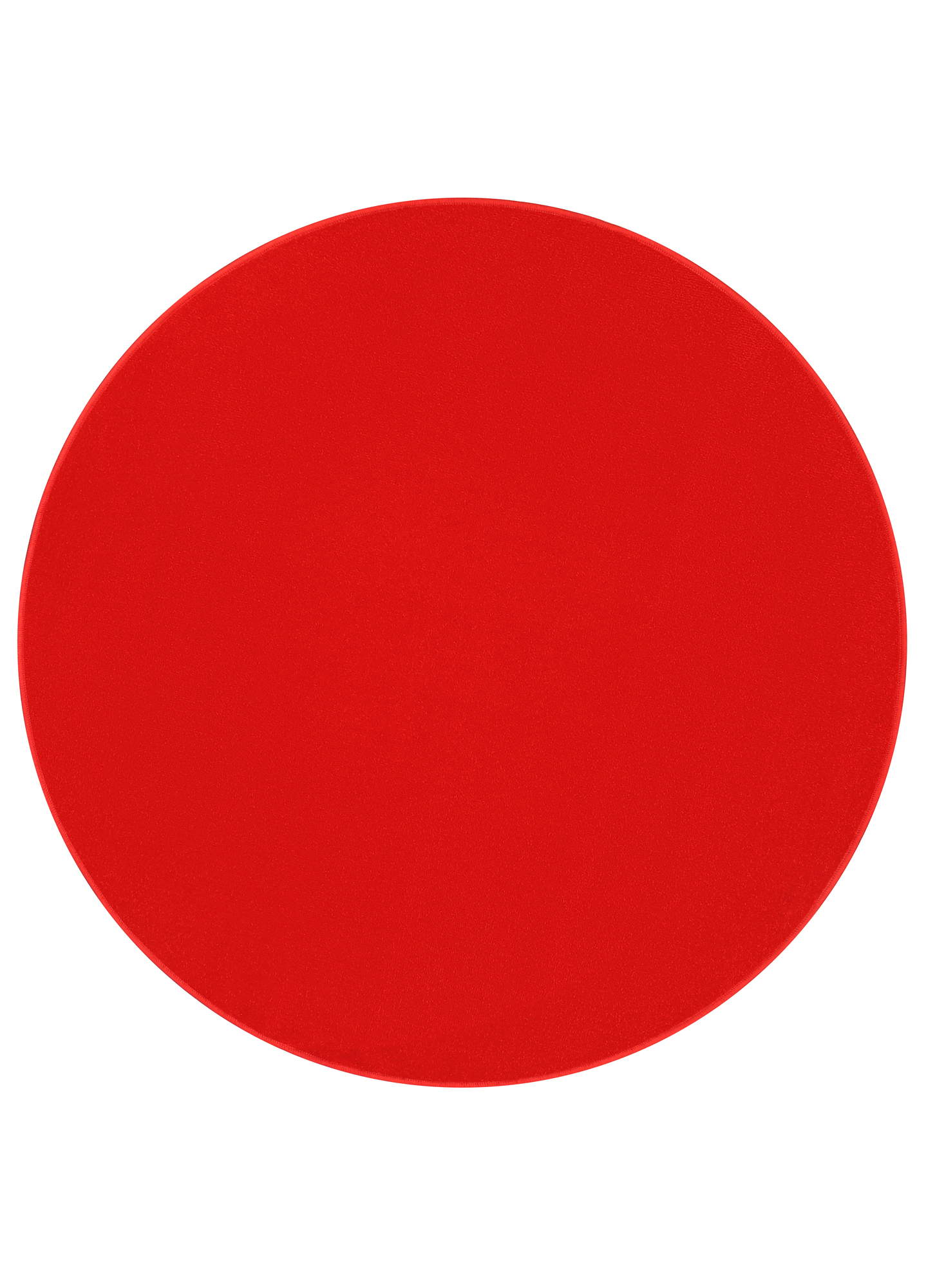 Tappeto Mono Rotondo Interno Esterno Rosso