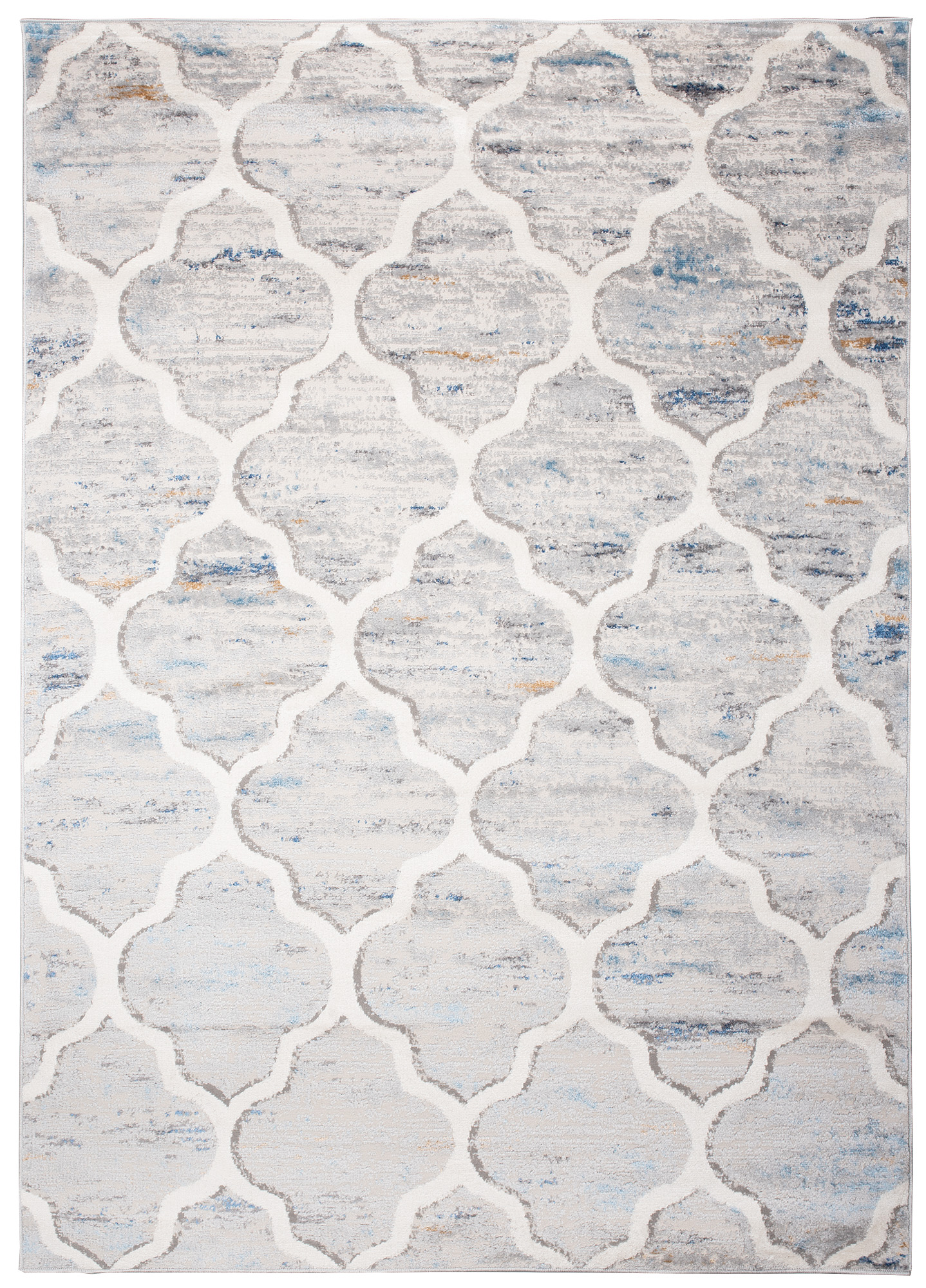 Tappeto Valley Grigio Blu Marocchino Trellis