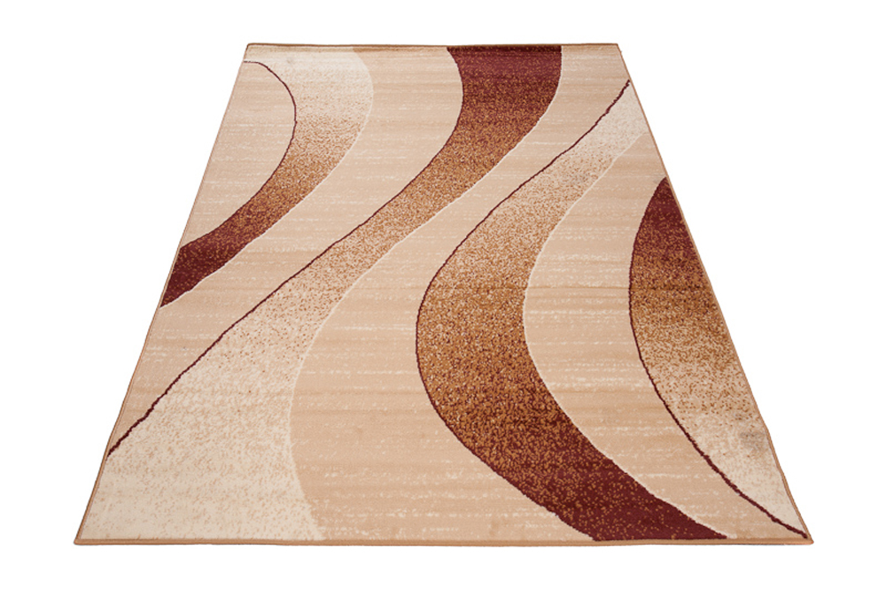 Tappeto Dream Moderno Marrone Chiaro Onde Beige