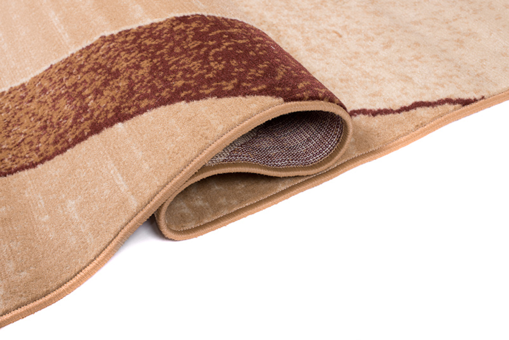 Tappeto Dream Moderno Marrone Chiaro Onde Beige
