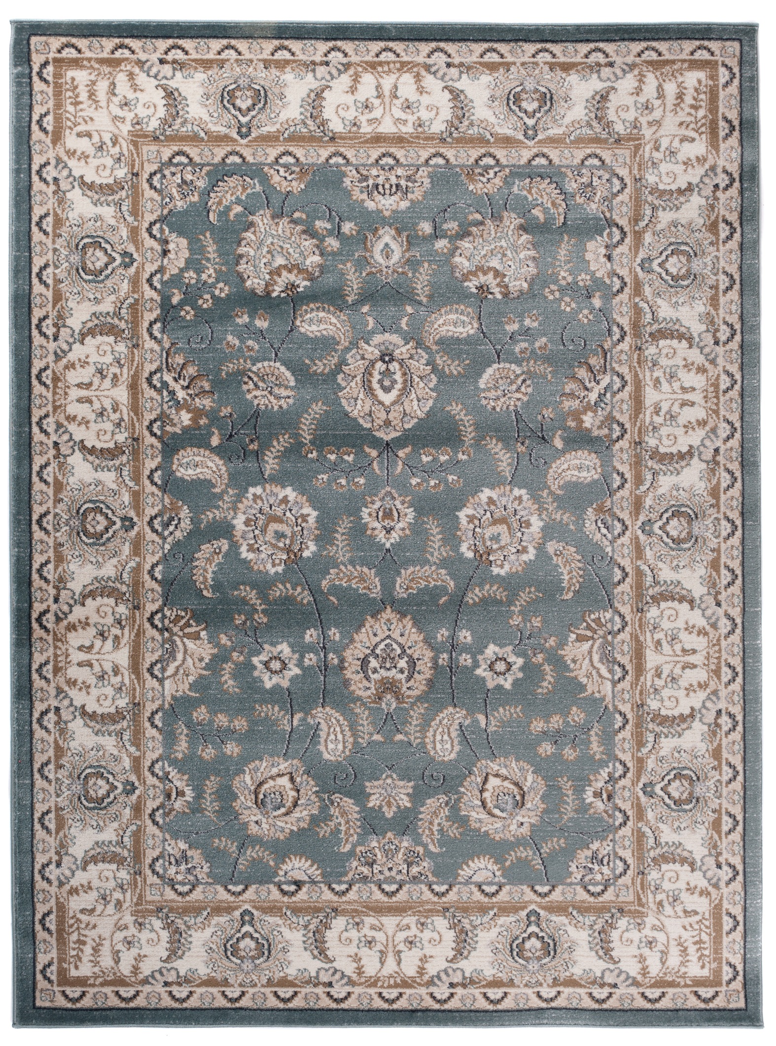 Tappeto Colorado Classico Blu Beige Ornamenti
