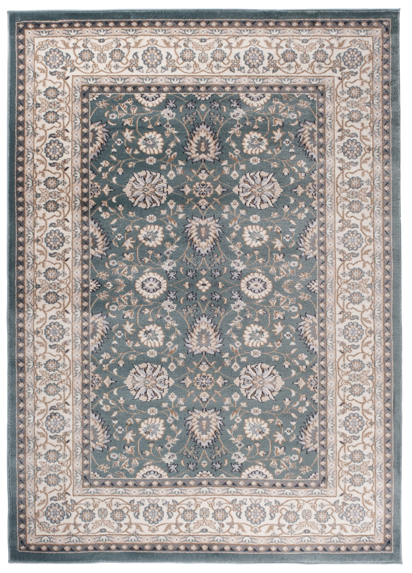 Tappeto Colorado Tradizionale Blu Beige Verde