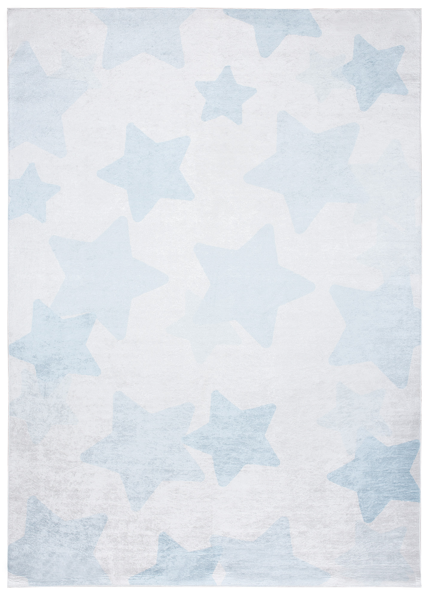 Tappeto Emma Bambini Blu Pallido Stelle Antiscivolo