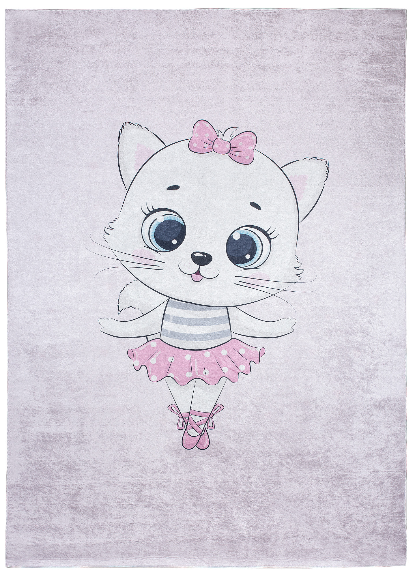 Tappeto Emma Bambini Rosa Gatto Ballerina Antiscivolo