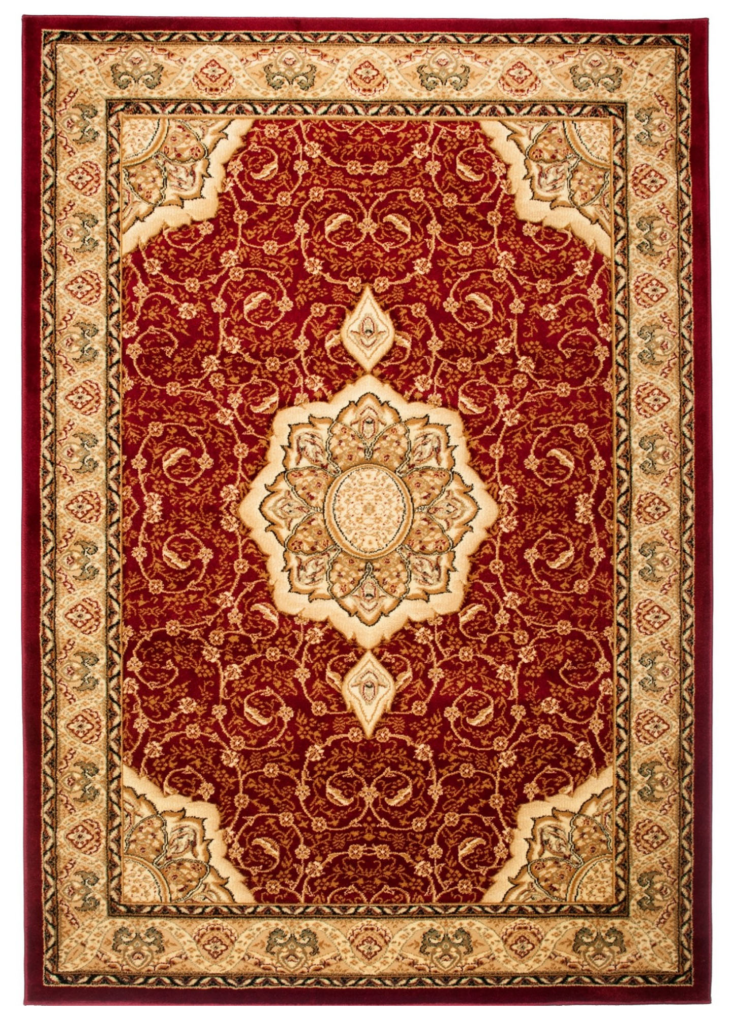 Tappeto Tradizionale Yesemek Rosso Medaglione