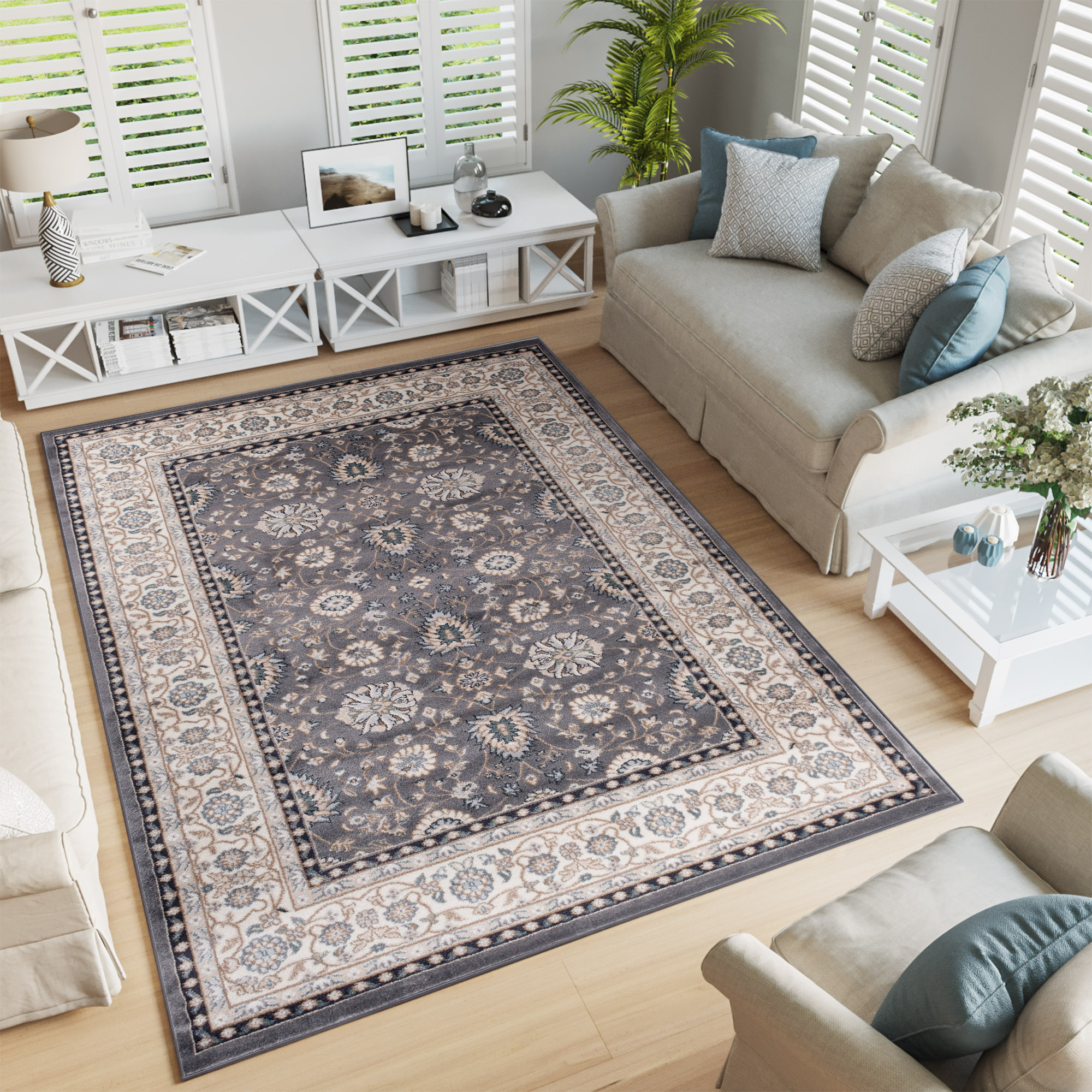 Tappeto Colorado Tradizionale Grigio Beige