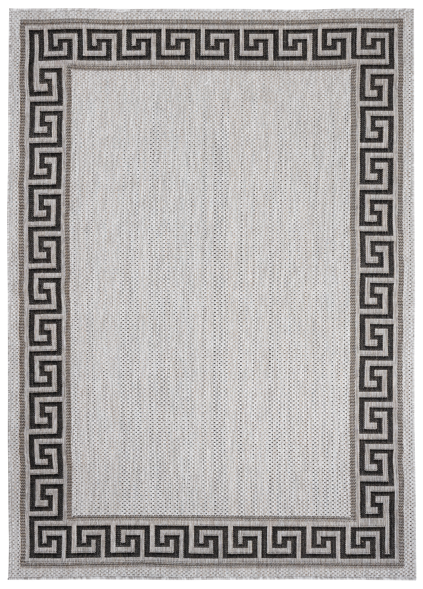 Tappeto Melissa Grigio Nero Zigzag Interno Esterno