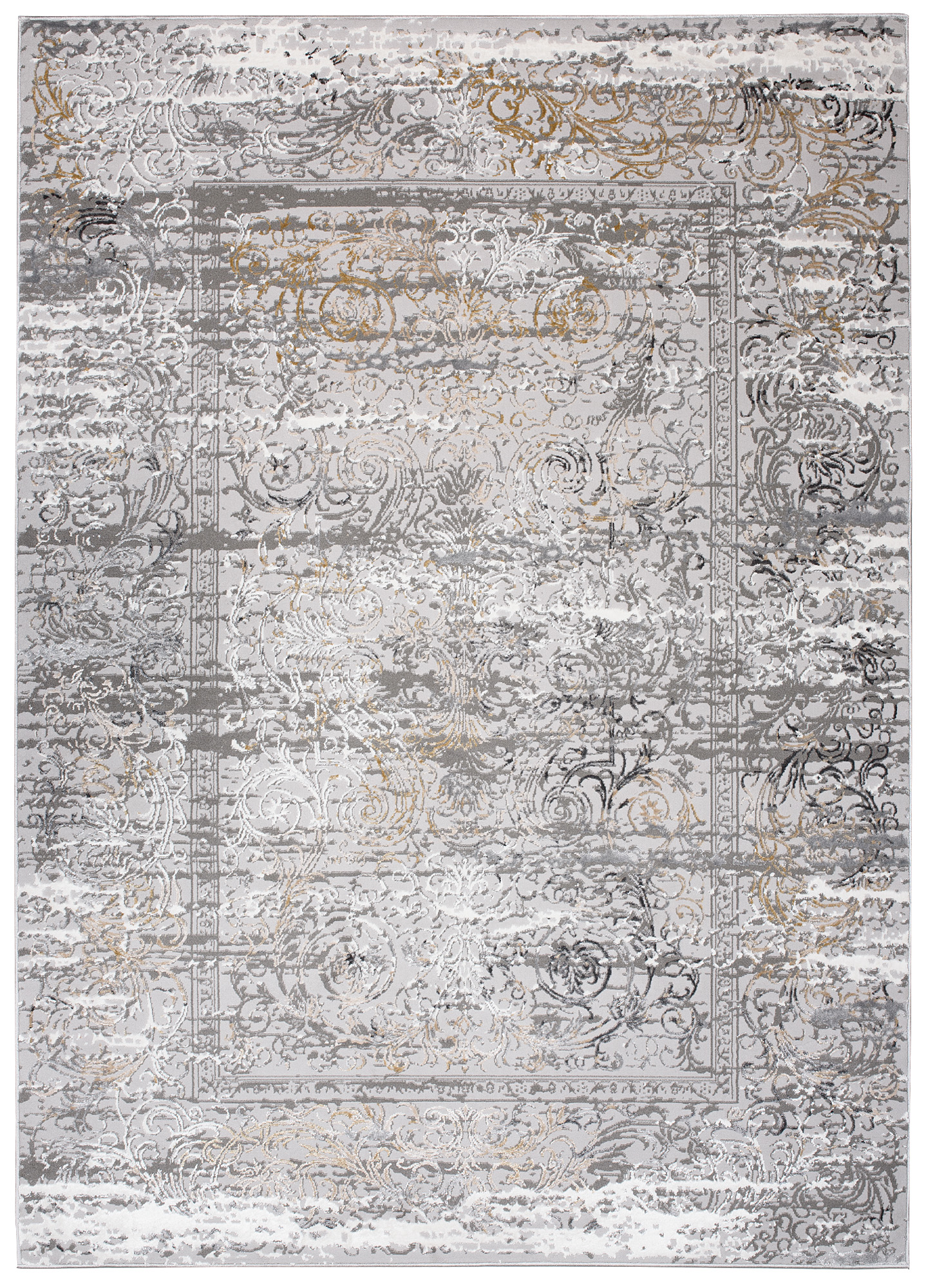 Tappeto Hera Grigio Crema Beige Sfumature Effetto 3D