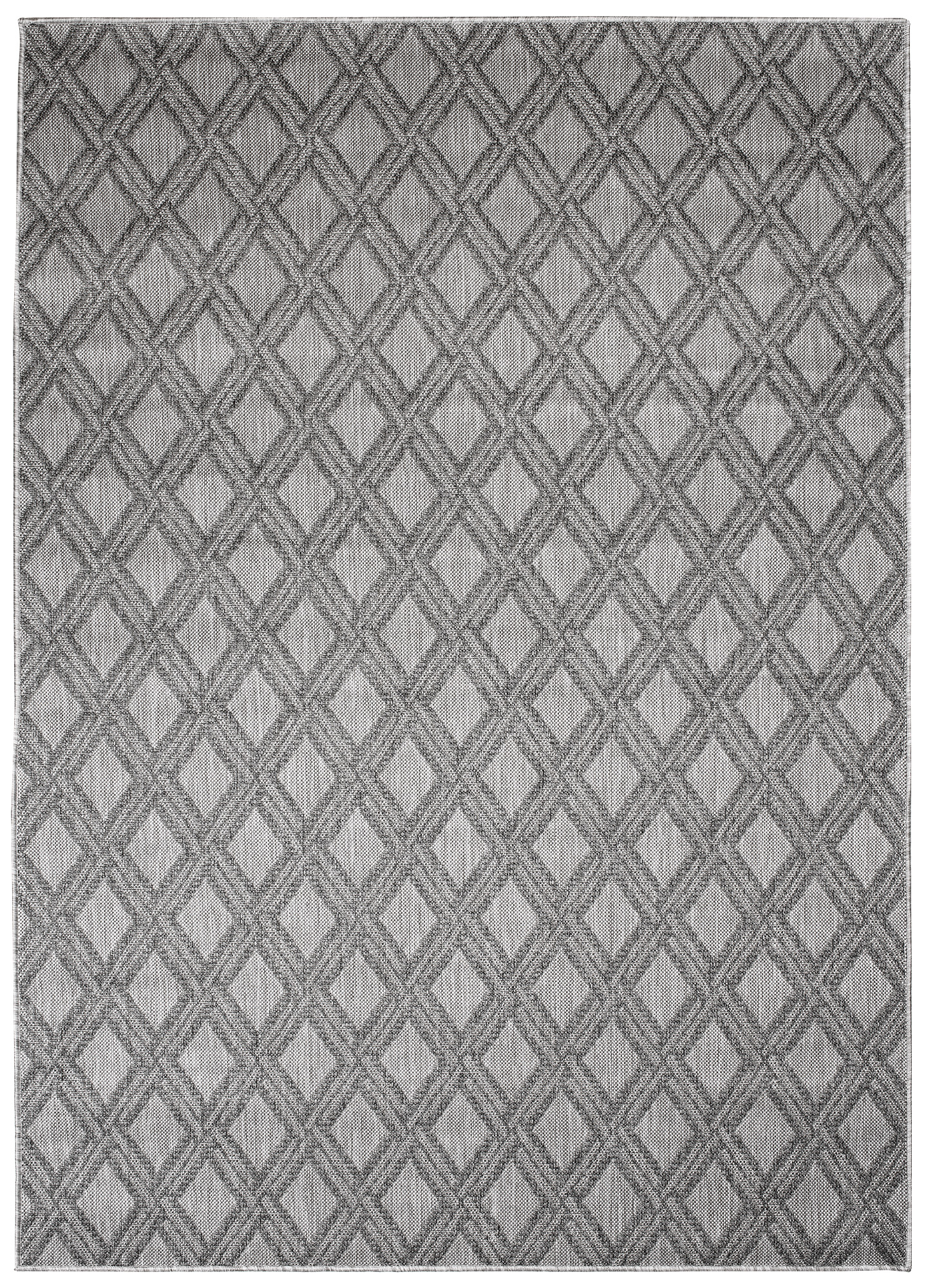 Tappeto Capri Moderno Geometrico Design Grigio  Esterno Interno