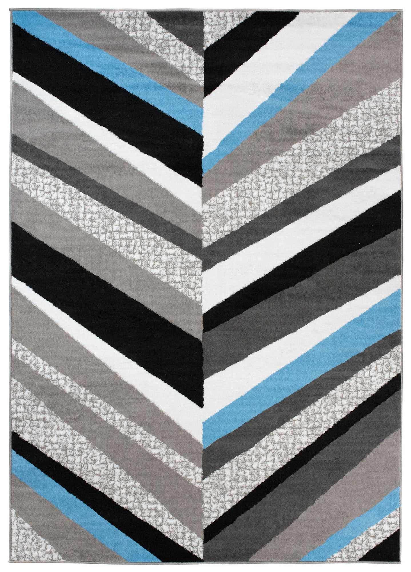 Tappeto Maya Grigio Blu Geometrico Linee
