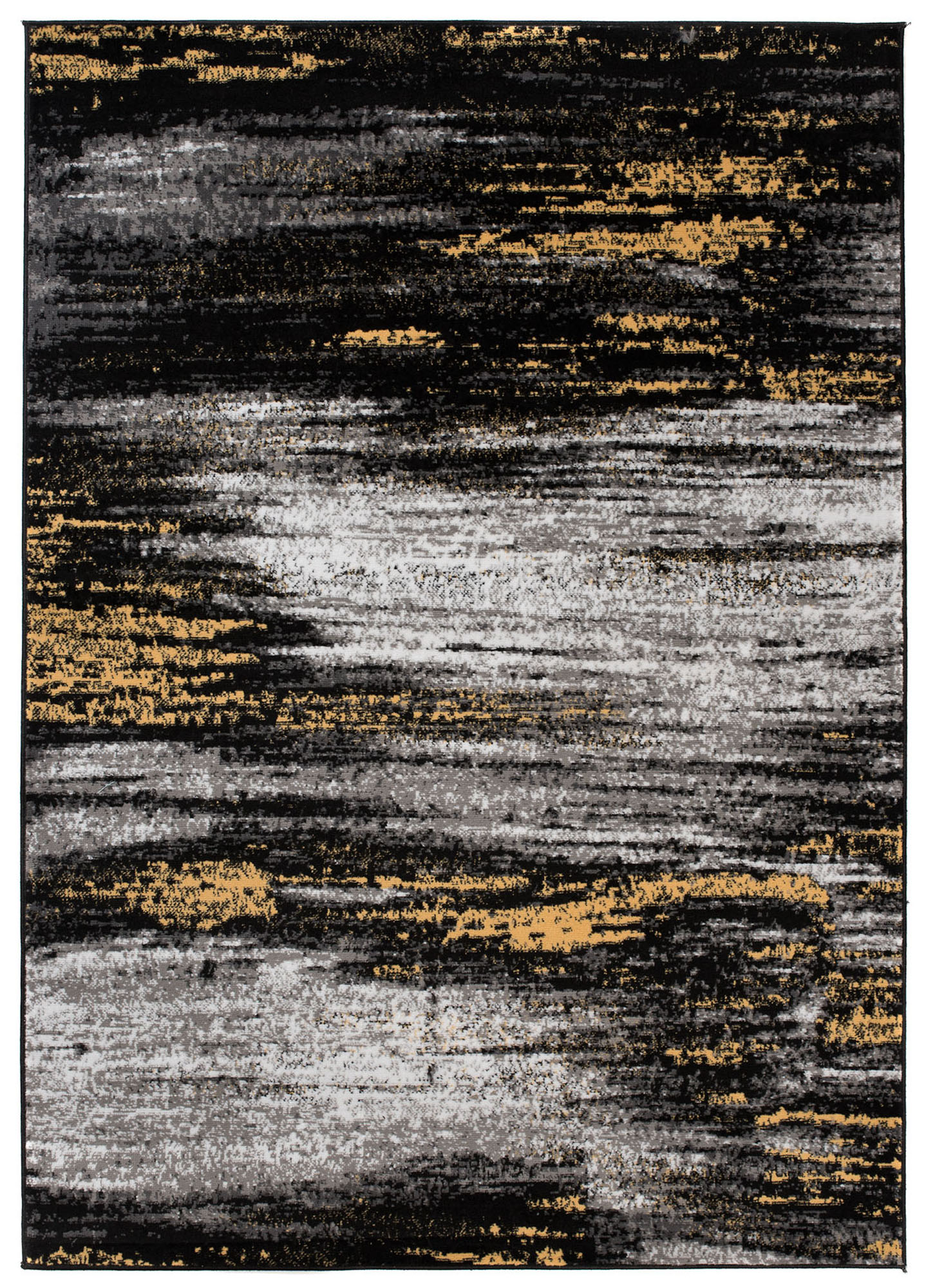 Tappeto Maya Grigio Giallo Astratto