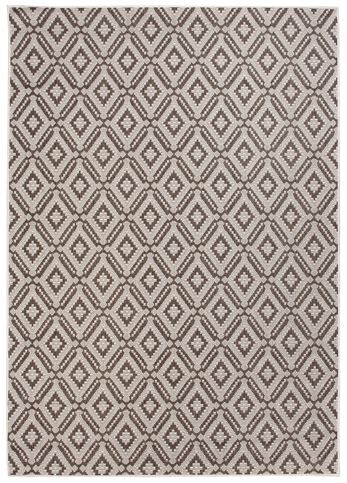 Tappeto Capri Salotto Terazzo Beige Geometrico Esterno Interno