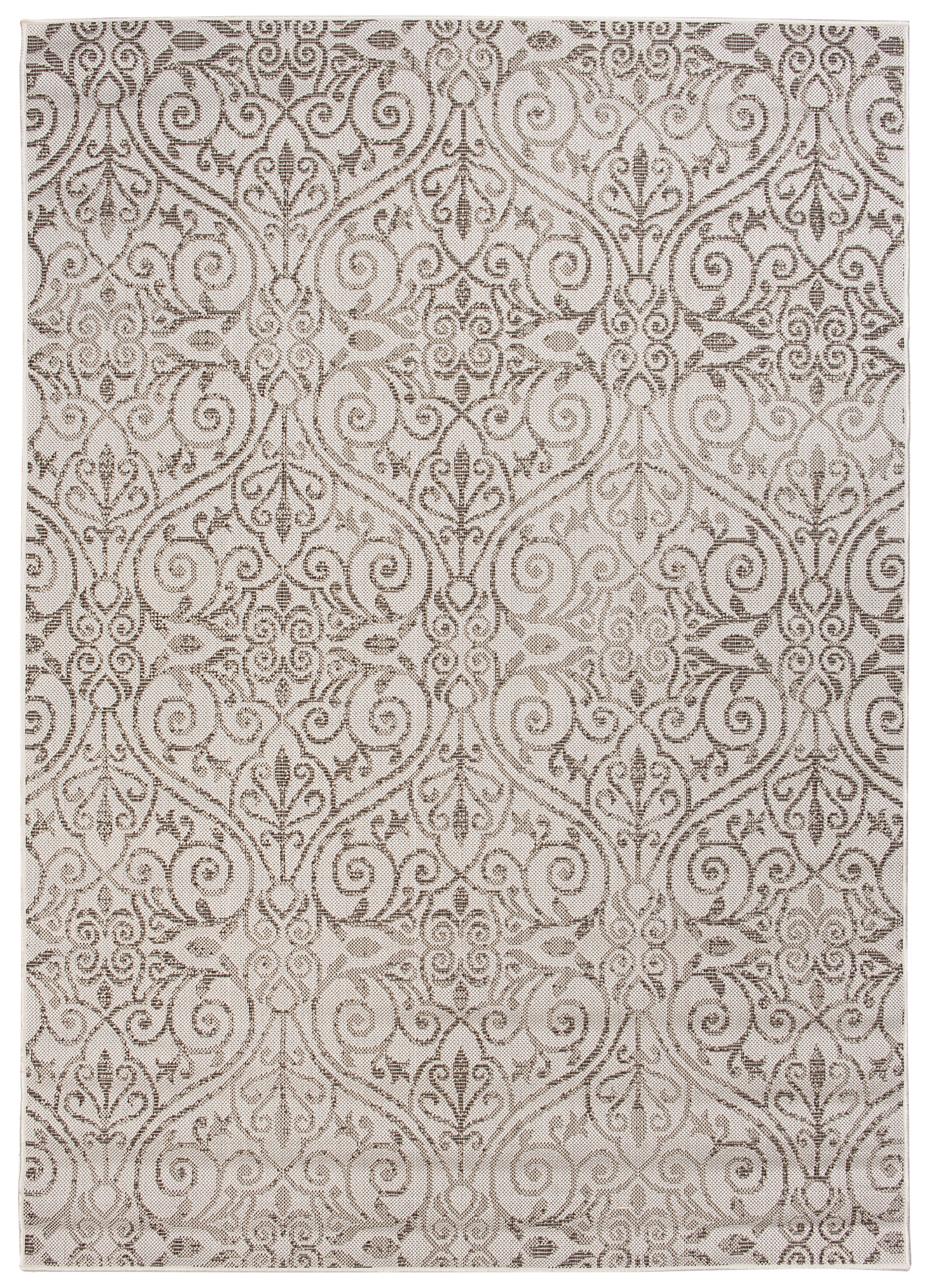 Tappeto Capri Salotto Terazzo Cucina Floreale Beige Esterno Interno