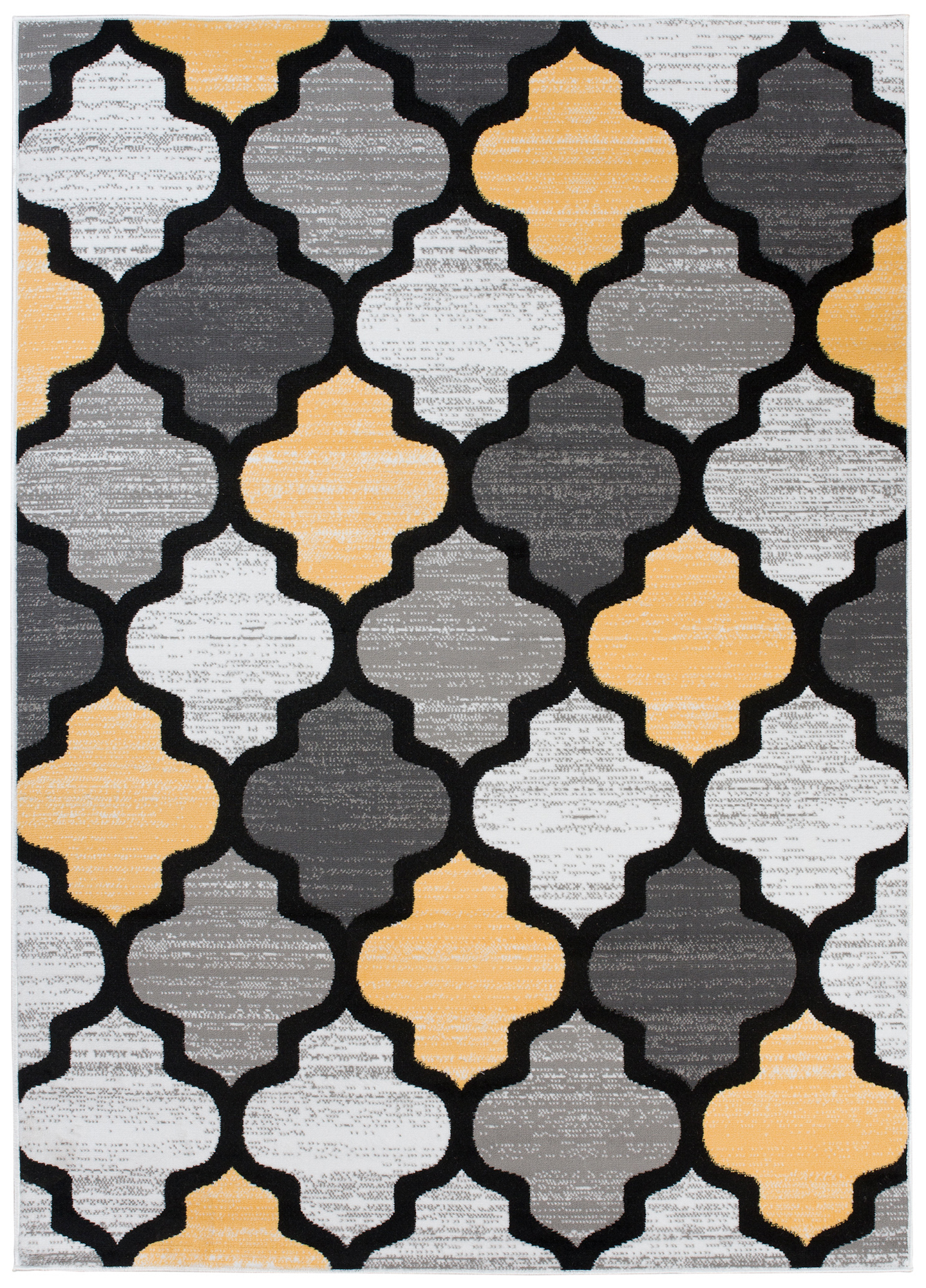 Tappeto Per Bambini Pinky Grigio Giallo Trellis