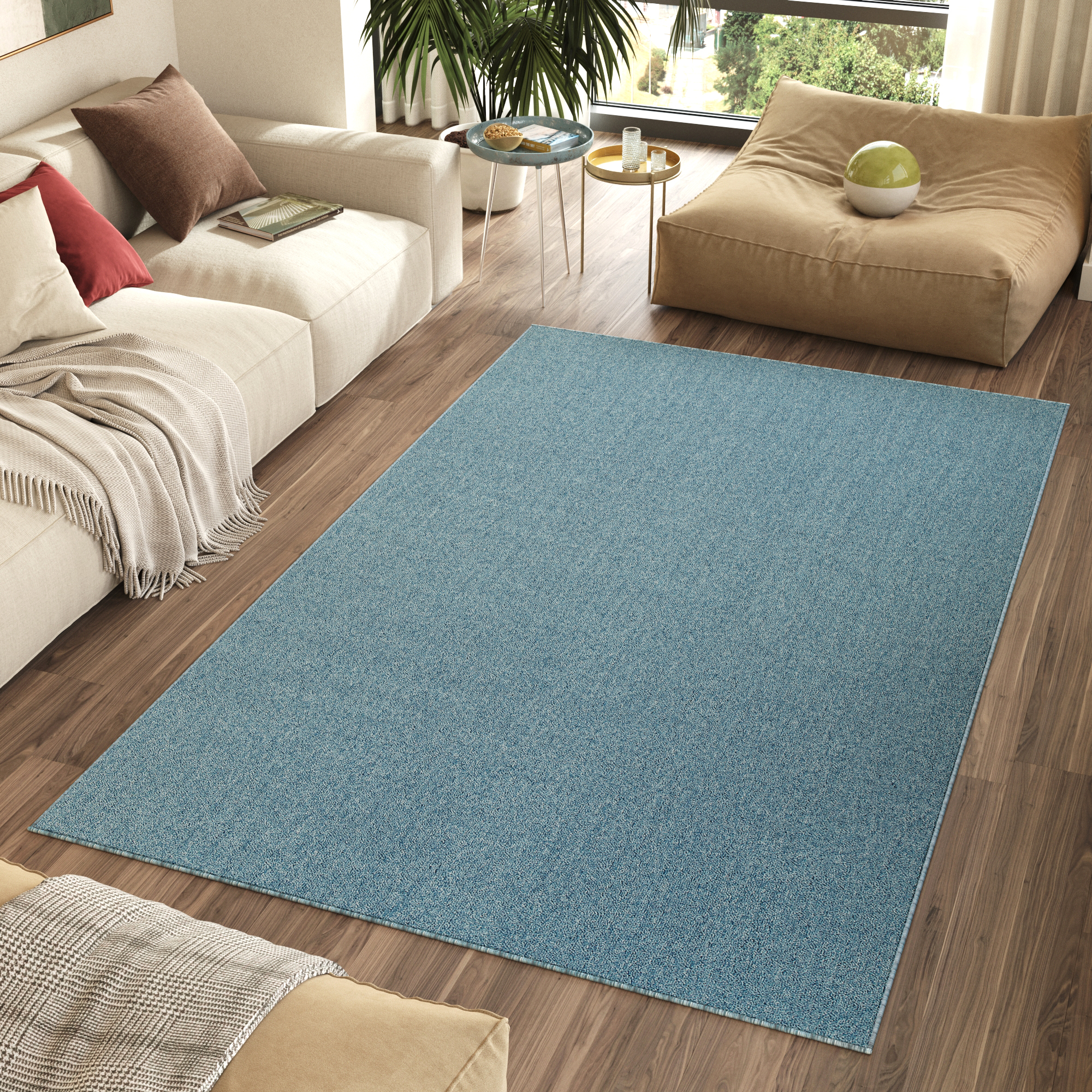 Tappeto Nizza Blu Moderno Antiscivolo