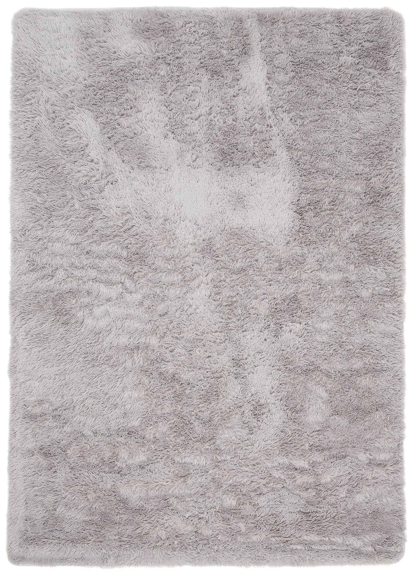 Tappeto Silk Antiscivolo Shaggy Grigio Chiaro