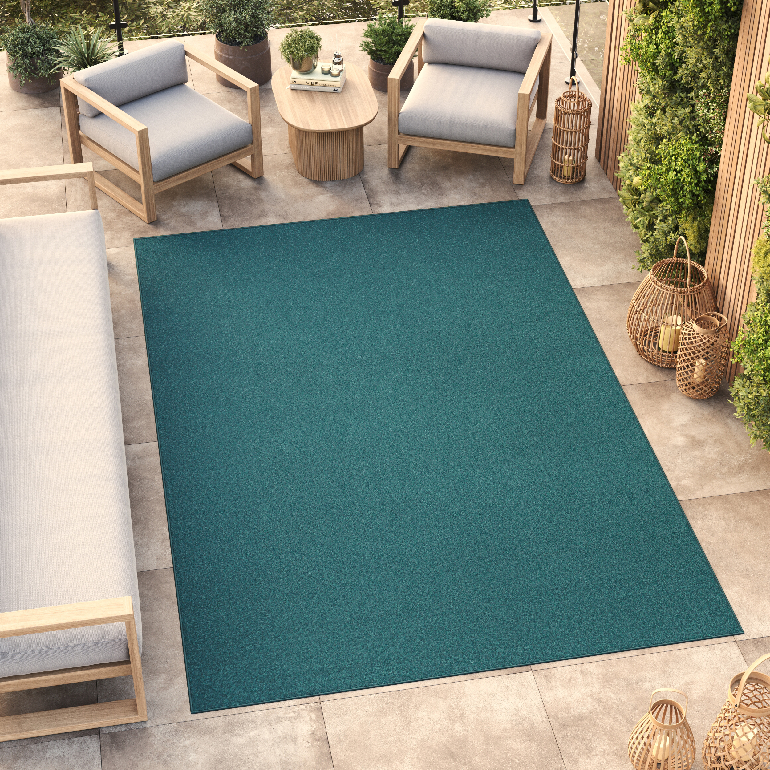 Tappeto Mono Interno Esterno Blu