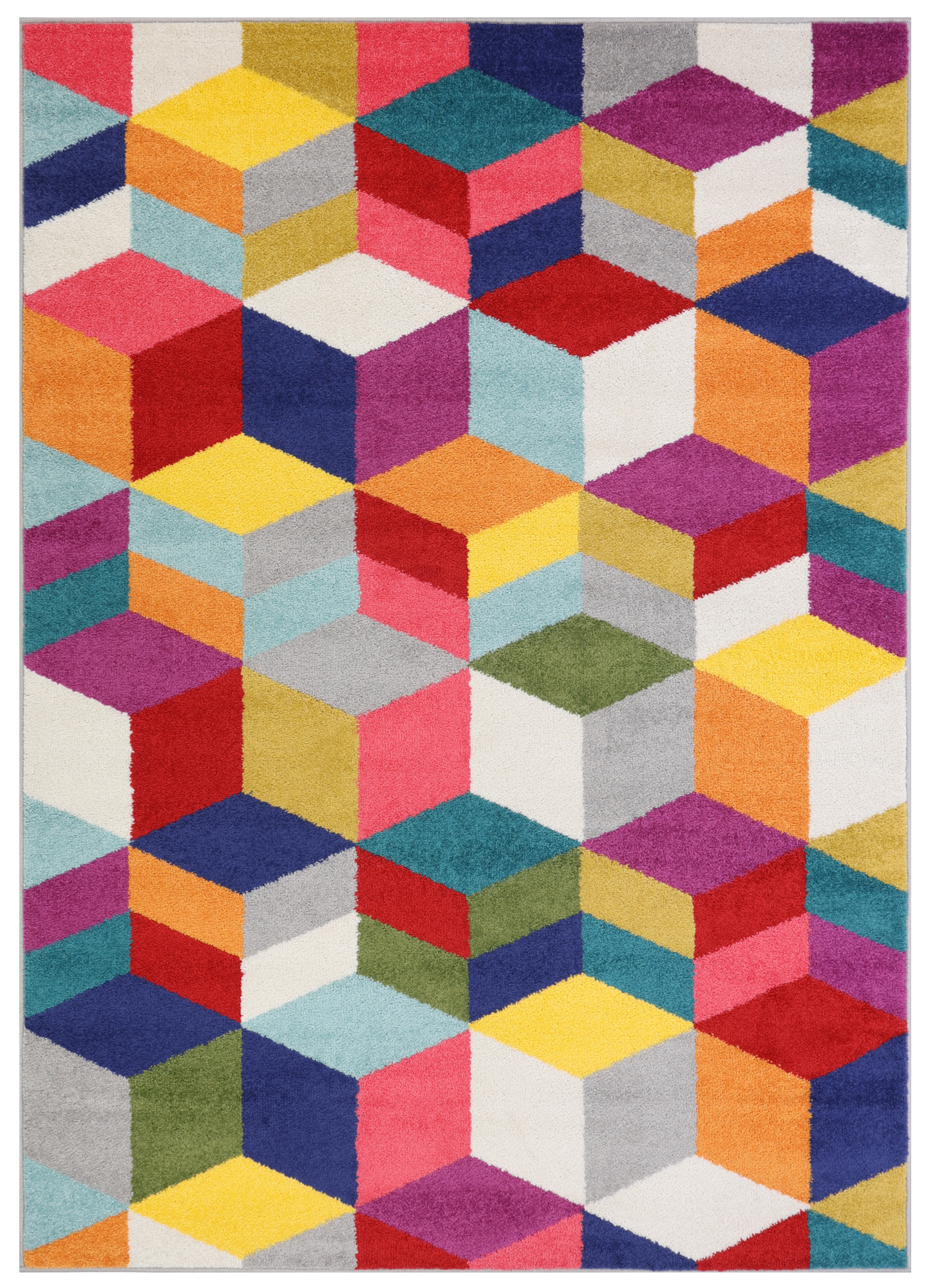 Tappeto Salsa Multicolore Cubi