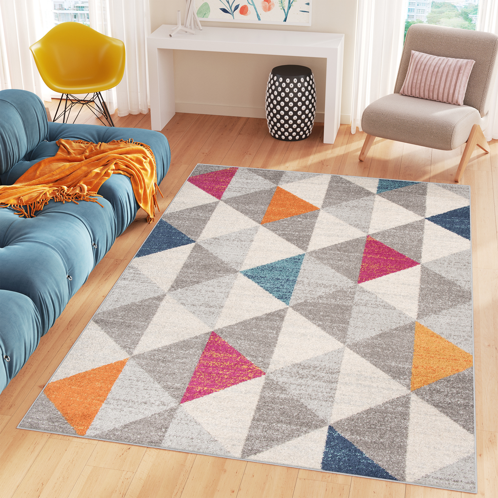 Tappeto Cosmo Multicolore Geometrico