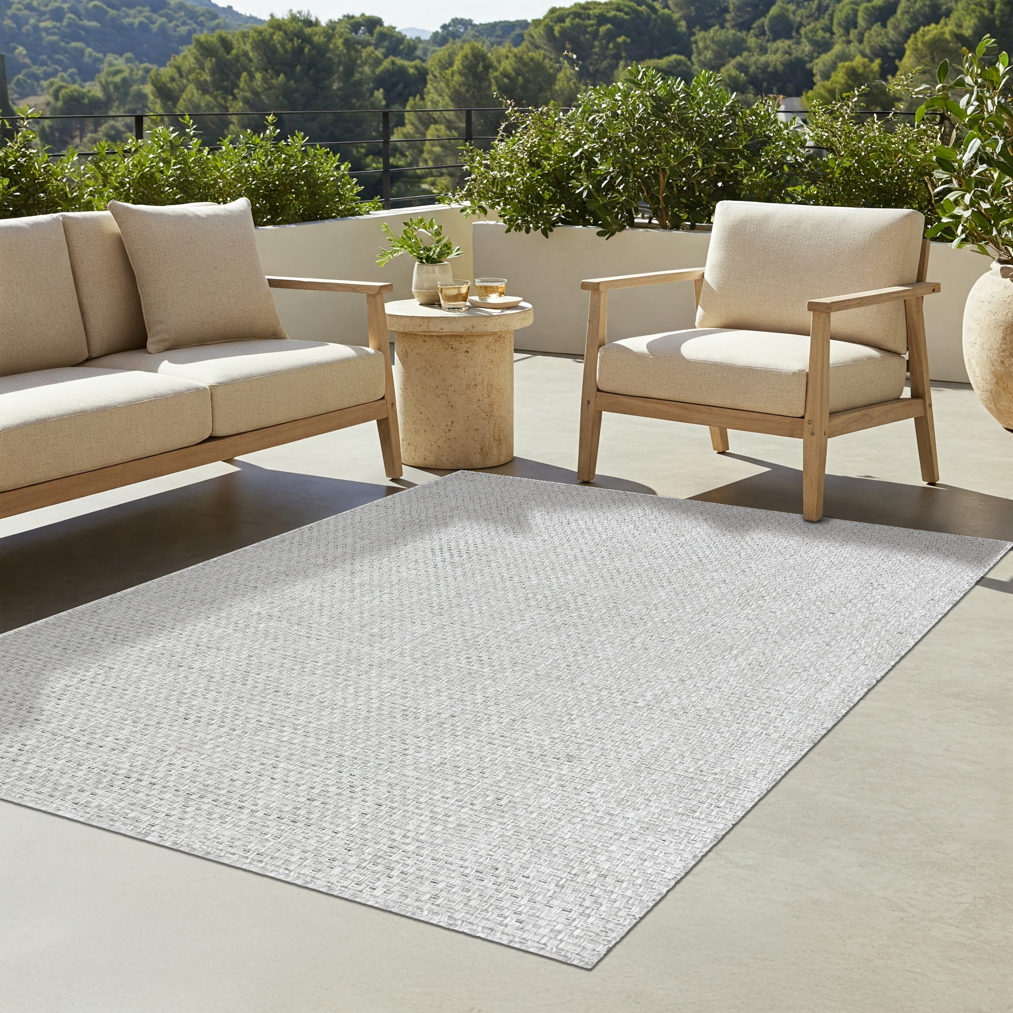 Tappeto Esterno Verano Grigio