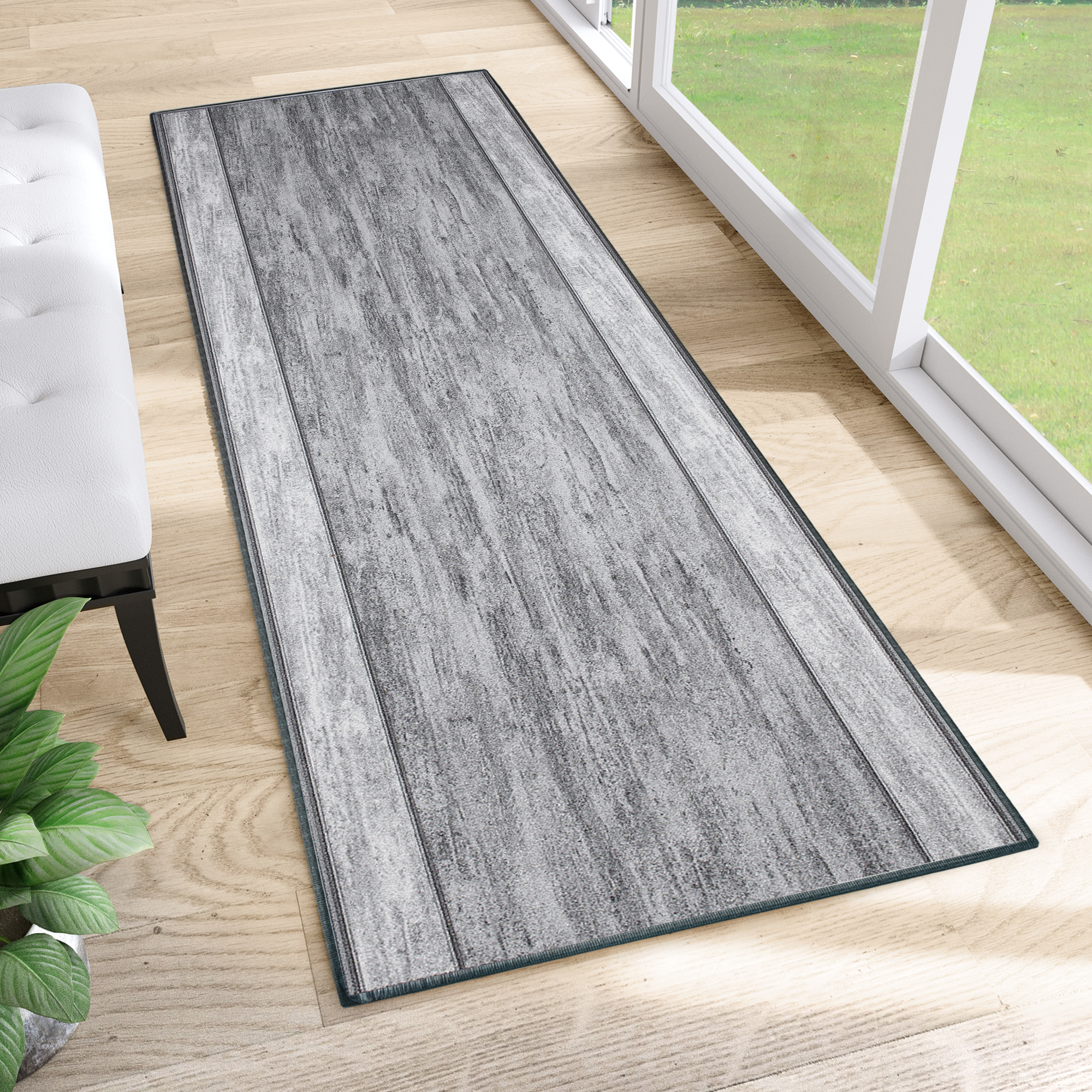 Passatoia Antiscivolo Grigio Cornice