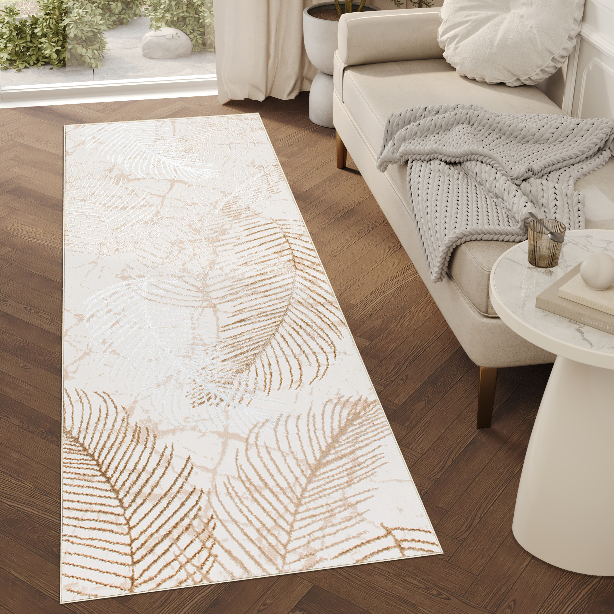 Passatoia Crystal Beige Foglie