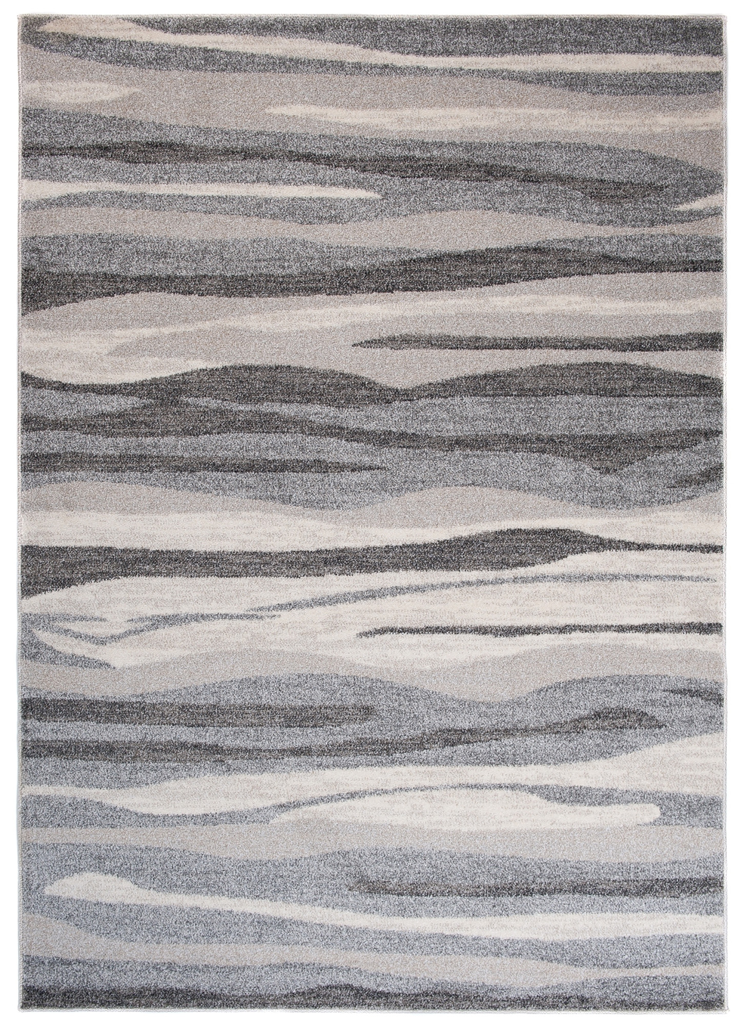 Tappeto Sari Beige Grigio Astratto One Ondato