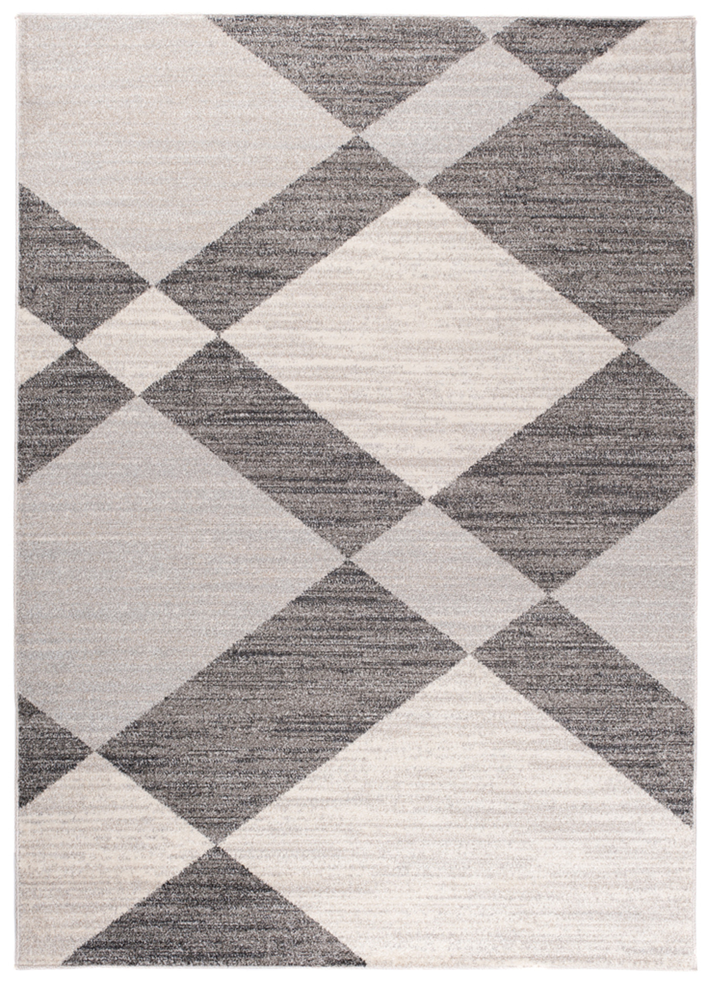 Tappeto Sari Moderno Grigio Crema Geometrico Rete