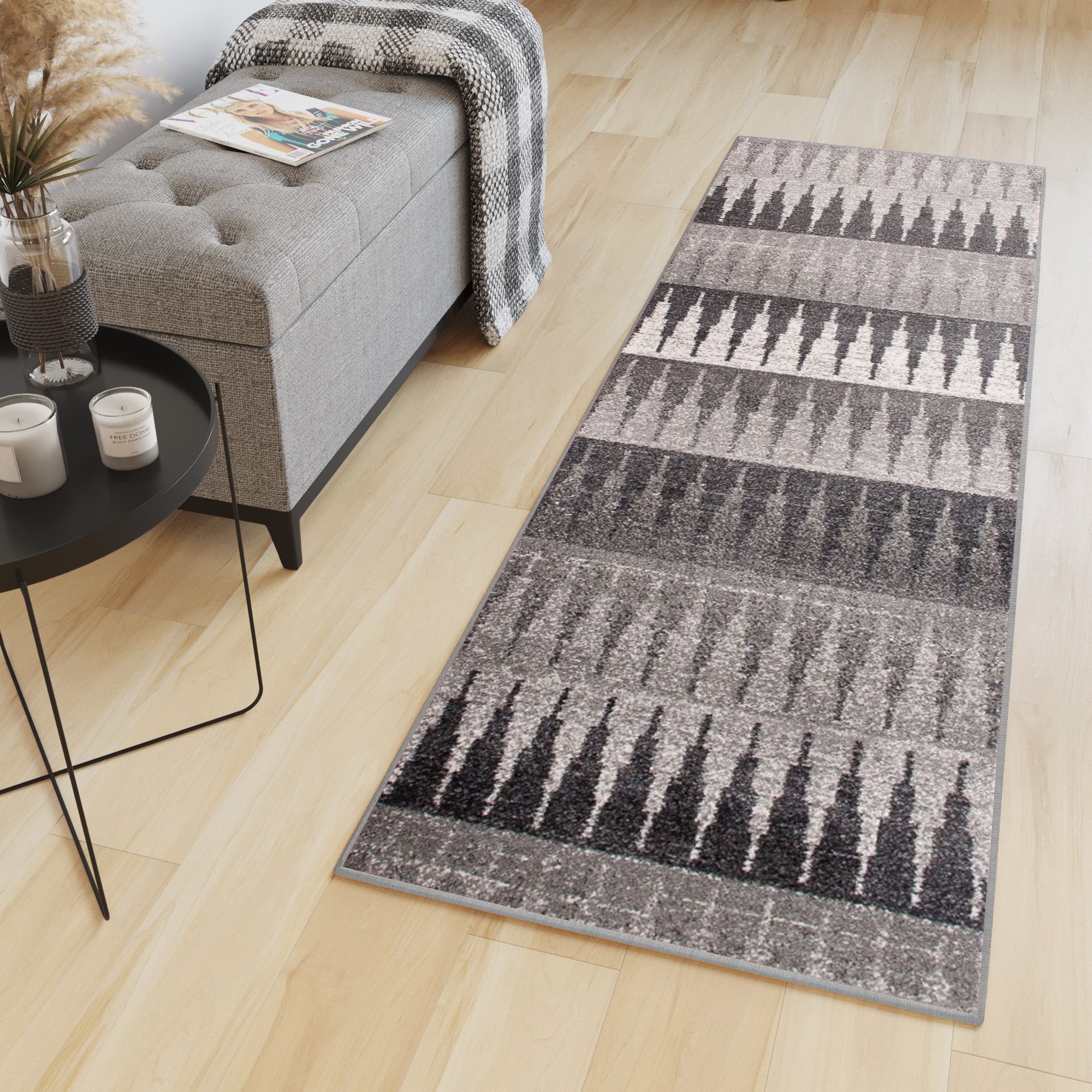 Passatoia Sari Grigio Geometrico