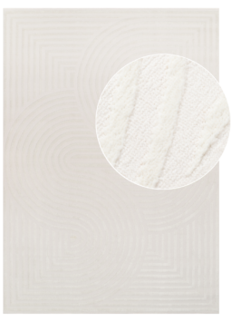 Tappeto Hygge Bianco Sporco Moderno