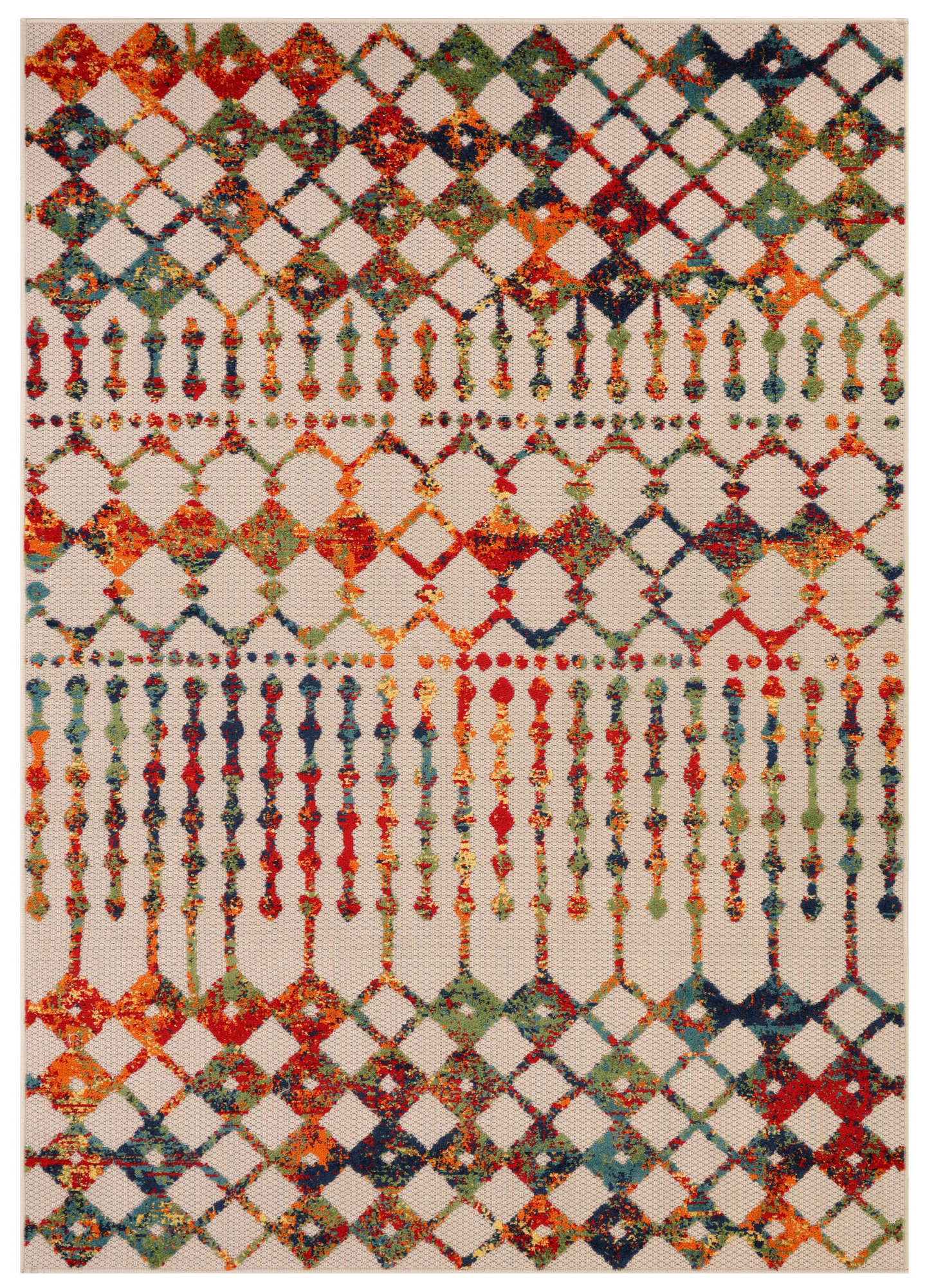 Tappeto Esterno Patio Multicolore Geometrico