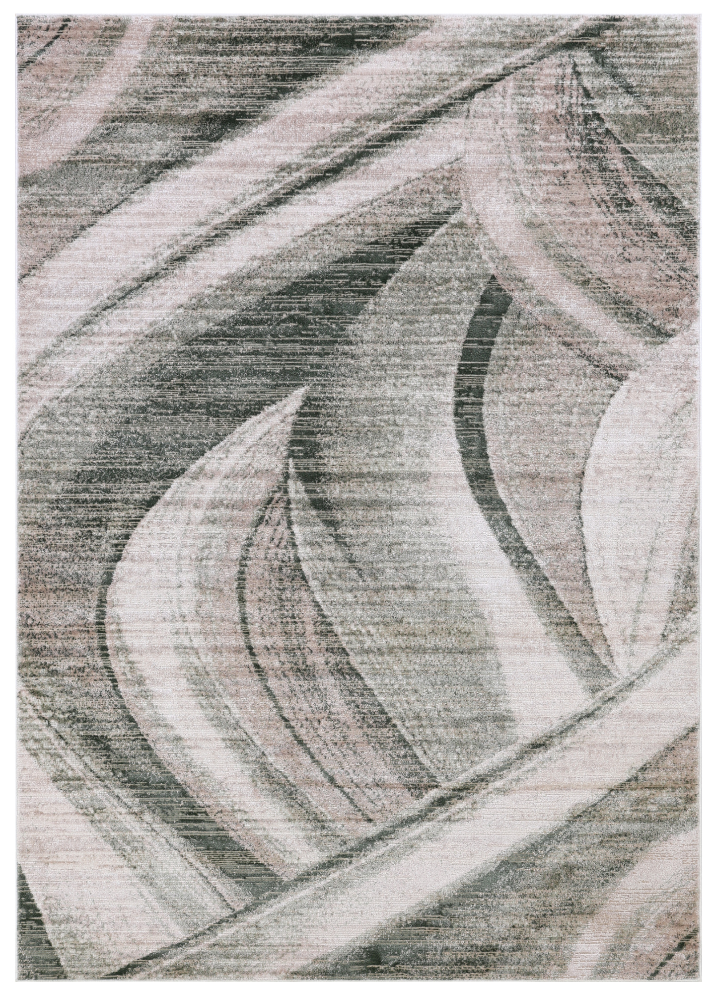 Tappeto Como Beige Verde Astratto